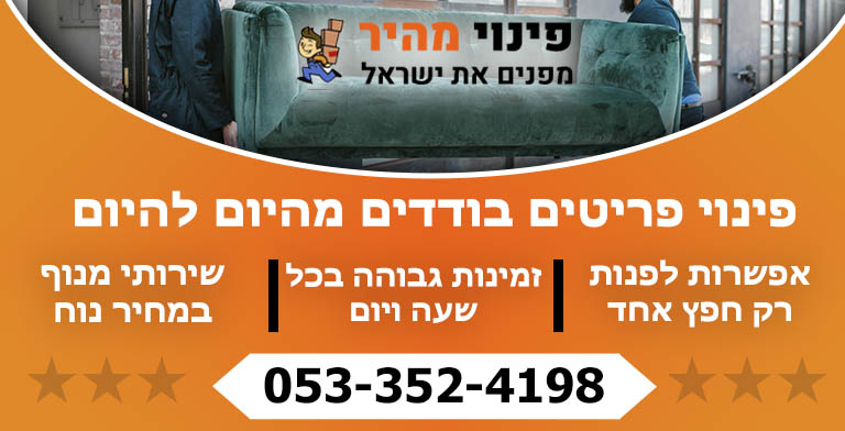 פינוי פריטים בודדים